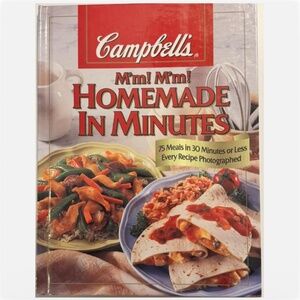 Campbell’s M'm! M'm! Homemade in Minutes 1998 Hardcover Cookbook Weeknight Meals